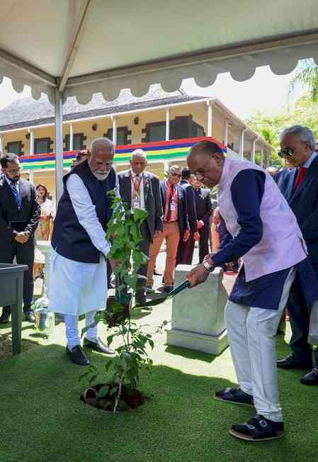 PM Modi expands 'Ek Ped Maa Ke Naam' initiative globally with tree plantation in Mauritius