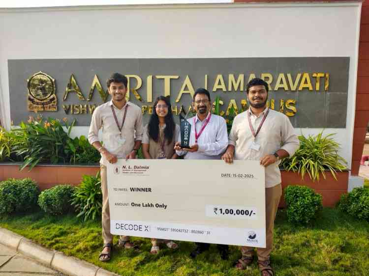 Amrita students win first prize at DecodeX 2025 hackathon