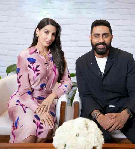 Abhishek Bachchan urges filmmakers to cast 'Be Happy' co-star Nora Fatehi in lead roles