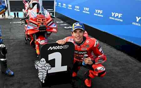 MotoGP 2025: Marc Marquez storms to sensational pole in Argentina Grand Prix