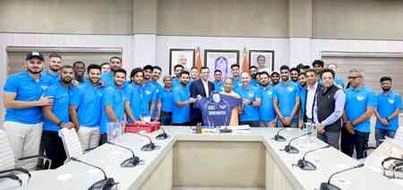 Lucknow Super Giants team meets UP chief minister Yogi Adityanath