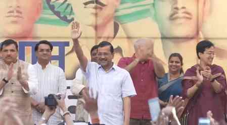 Kejriwal attacks Delhi govt over failure to pay Rs 2,500 to women; slams Congress