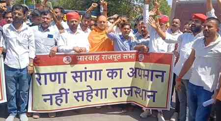 Protests erupt in Jodhpur over Ramji Lal Suman’s remarks on Rana Sanga