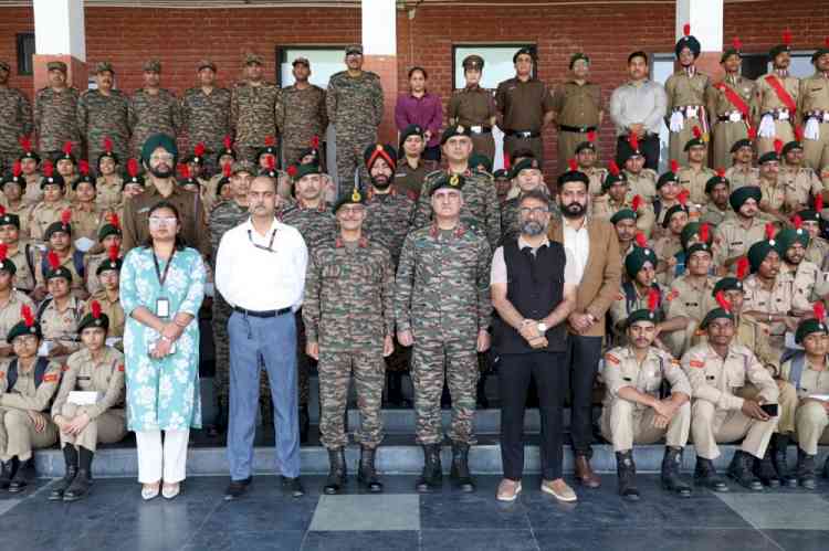 Major General J.S. Cheema, Additional Director General NCC inspects Jalandhar Group Headquarters